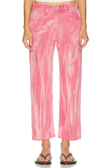 R13 Boyfriend Straight Leg in Exploded Pink