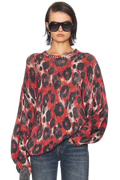 Printed Oversized Sweater