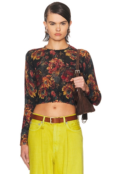 Printed Baby Crewneck Sweater