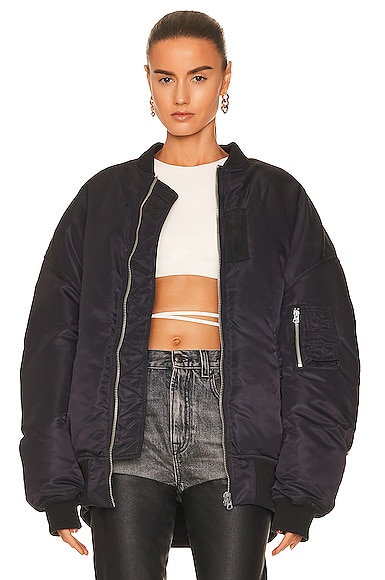 Zip Out Down Bomber Jacket