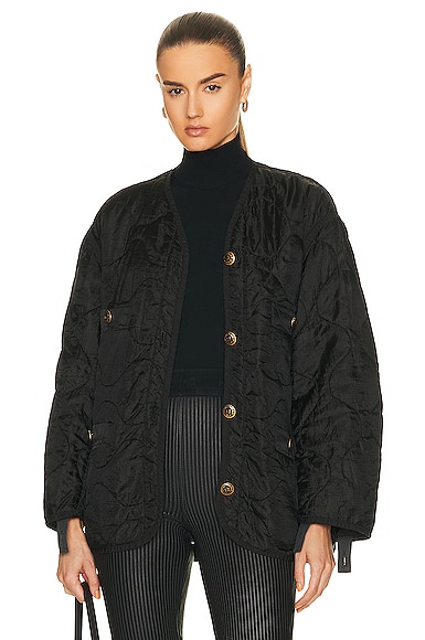 Louis Vuitton Monogram Padded Denim Jacket Indigo. Size 56