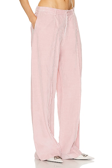 Shop R13 Exposed Seam Trouser In Pink