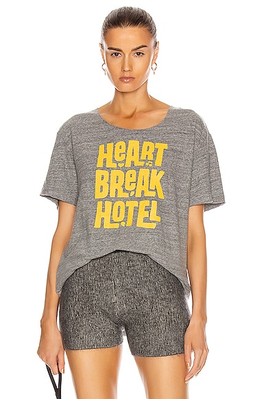 Heart Break Hotel Cutout Neck Tee