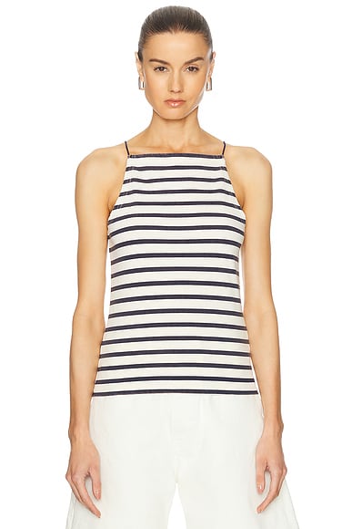 Halter Stripe Tee