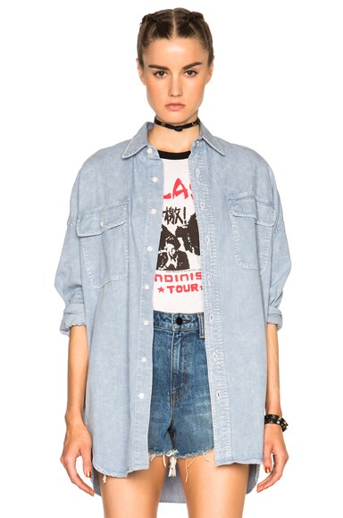 Oversized Top in Light Indigo #2