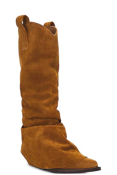 Shop R13 Mid Cowboy Boots In Light Brown