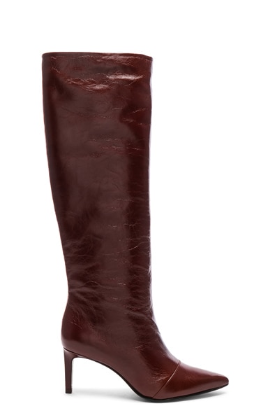 Leather Beha Knee High Boots