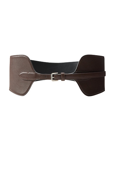 Ralph Lauren Collection Corset Belt in Mocha