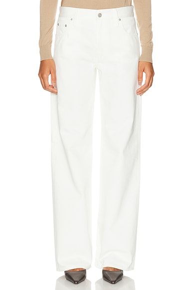 Ralph Lauren Collection Mercer Relaxed Wide-Leg Jean in Glacial White