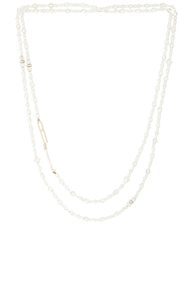 Ralph Lauren Collection Crystal Stone Necklace in Grey