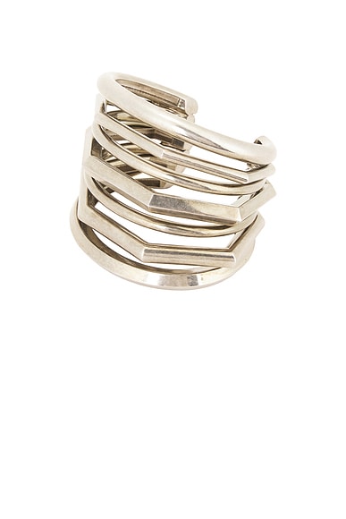 Ralph Lauren Collection Orbit Cuff Bracelet in Antique Silver