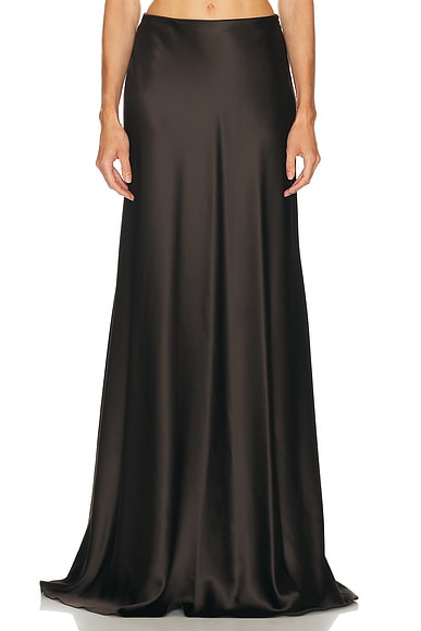 Ralph Lauren Collection Masina Skirt in Dark Brown