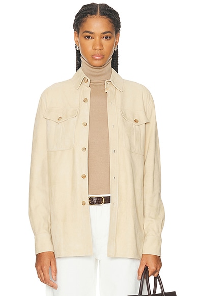 Balenciaga Scarf Pleated Blouse in Green | FWRD