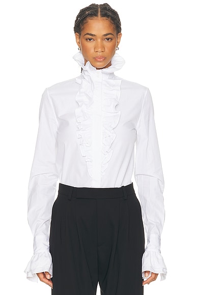 Ralph Lauren Collection Dolley Blouse in White