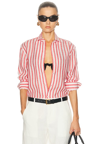 Capri Long Sleeve Button Front Shirt