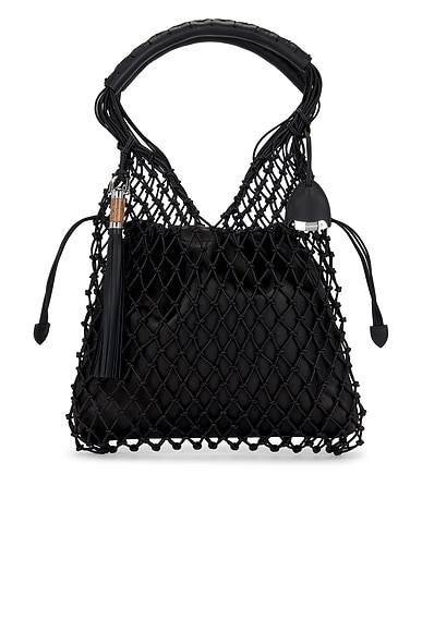 Ralph Lauren Collection Macrame Tote Bag in Black