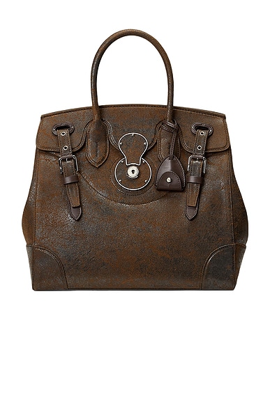 Ralph Lauren Collection Medium Ricky 33 Bag in Nutmeg