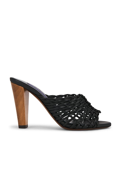 Ralph Lauren Collection Adela Mule Sandal in Black