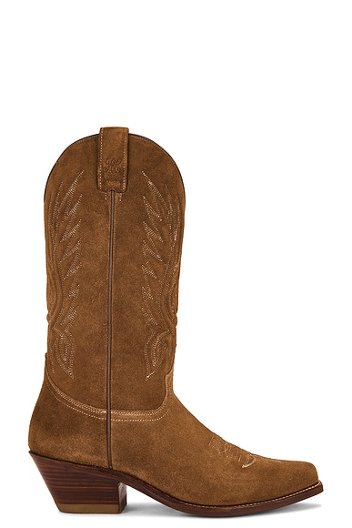 Ralph Lauren Collection Chilton Boot in Cognac Calfsuede