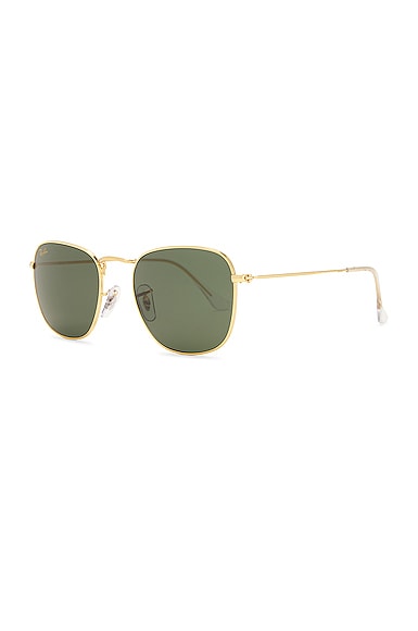 Shop Ray Ban Frank Sunglasses In Gold & Black