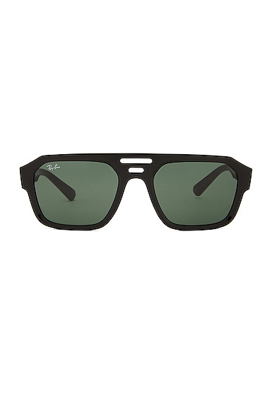 Shop Ray Ban Corrigan Sunglasses In Black & Green