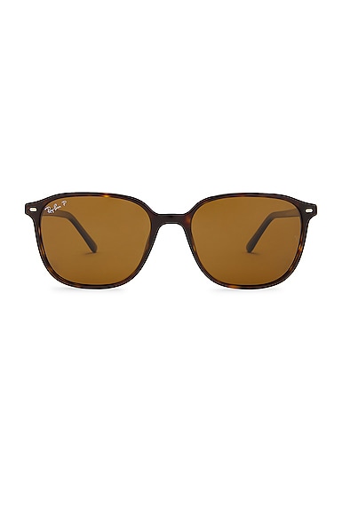 Ray Ban Polarized Leonard Sunglasses In Brown