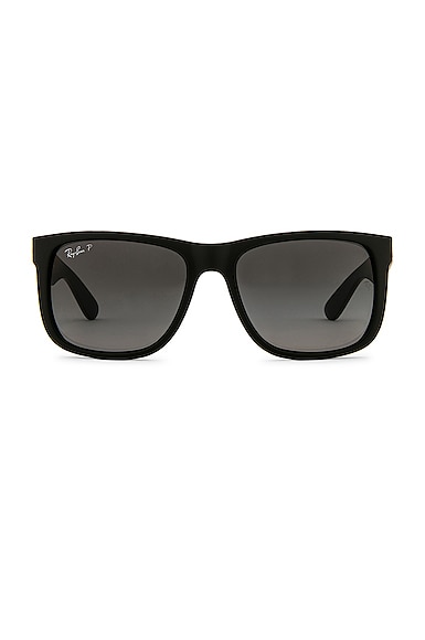 Ray-Ban Justin 55mm Polarized Sunglasses in Black