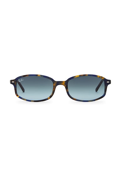 Ray-Ban Sammy Sunglasses in Yellow & Blue Havana & Blue Gradient Grey
