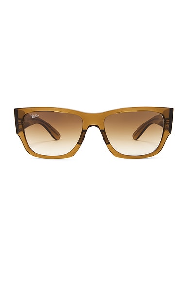 Ray-Ban Carlos Square Sunglasses in Brown