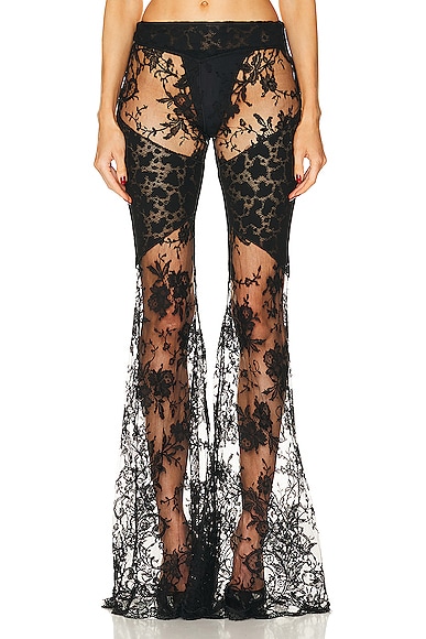 Flared Floreal Chantilly Lace Pant