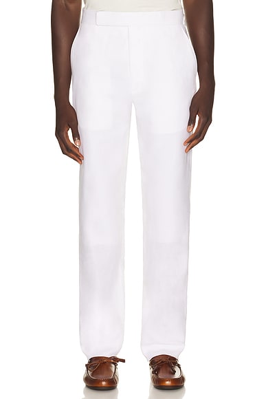 Ralph Lauren Purple Label Gregory Pant in Optic White
