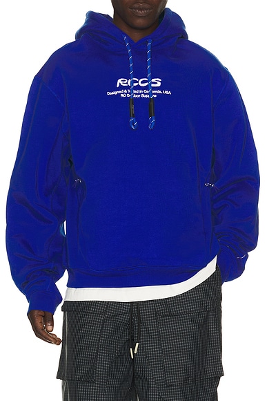 RC Outdoor Supply Script Hoodie in Cobalt