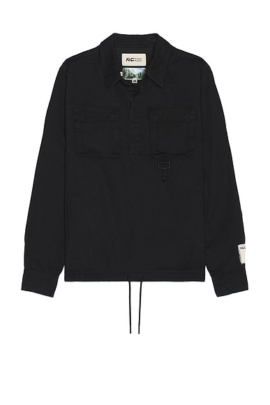 RC Outdoor Supply Cotton Cargo Pullover Shirt in Black