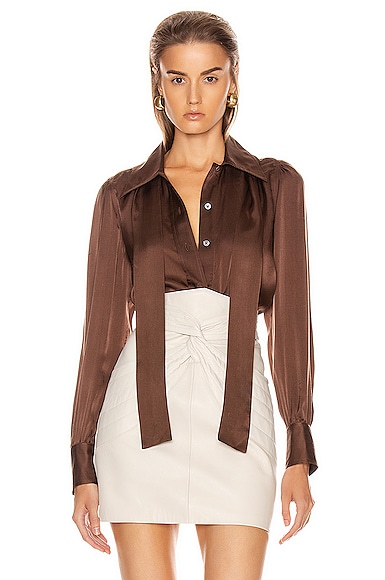 Re/done Tops 70'S TIE BLOUSE