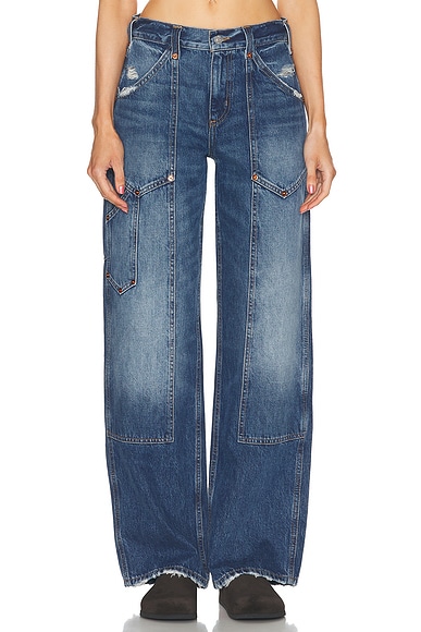 RE/DONE Mid Rise Workwear Wide Leg in Torino