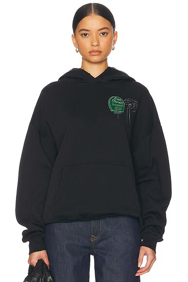 Balenciaga Cropped Hoodie in Black & Orange & White | FWRD Balenciaga Cropped Hoodie in Black & Orange & White | FWRD
