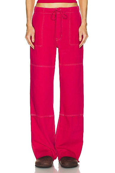RE/DONE Beach Pant in Dragon Fruit