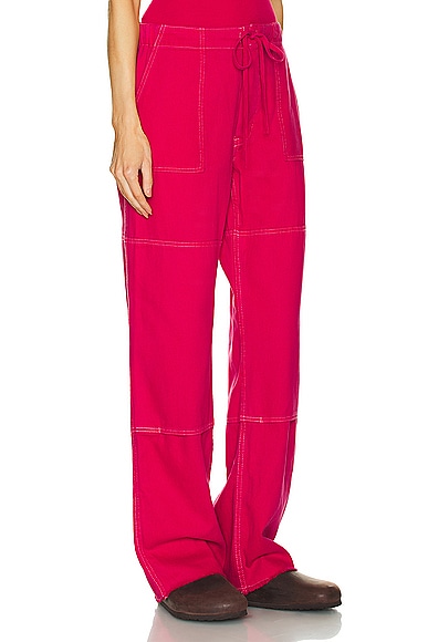 Shop Re/done Beach Pant In Dragon Fruit