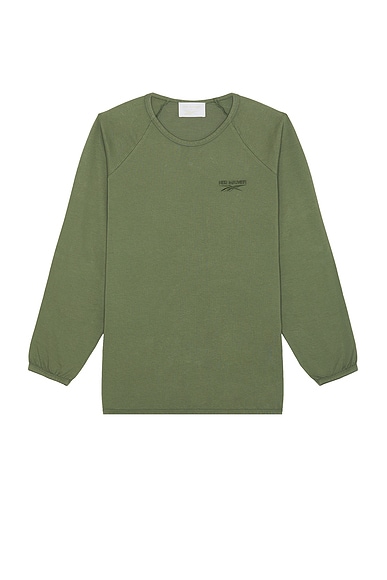 Reebok x Hed Mayner Long Sleeve T-shirt in Army Green