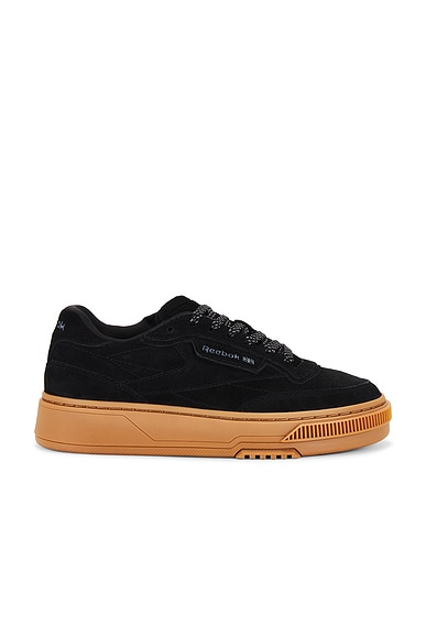 Reebok club c black gum clearance