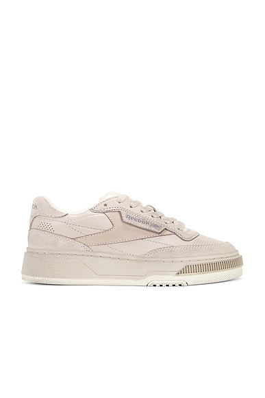 Reebok Club C LTD Wax Sneaker in Concrete Grey