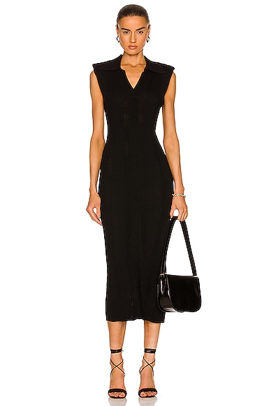 Joy Sleeveless Knit Dress in Black 