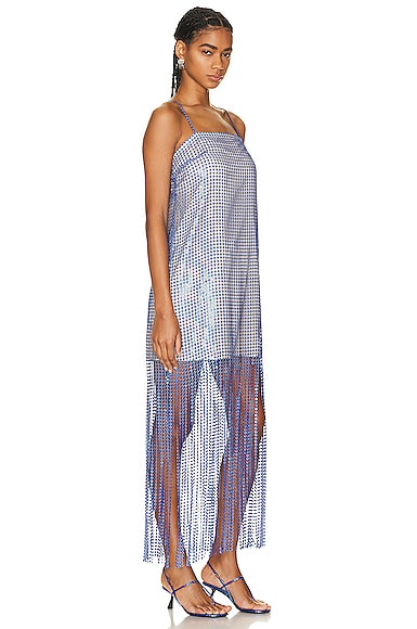 Shop Remain Sequin Lace Fringe Dress In Surf The Web