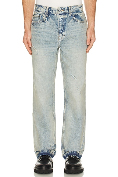 REPRESENT x Guns N' Roses Denim Jeans in Light Vintage Blue