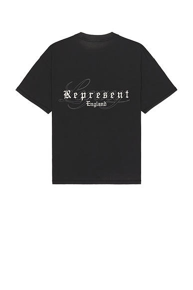 REPRESENT Legacy Overprint Tee in Vintage Black