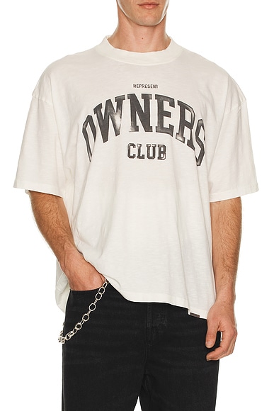 REPRESENT Owners Club Tee in Flat White