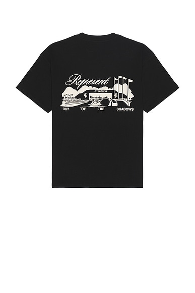 REPRESENT Race Way T-Shirt in Jet Black