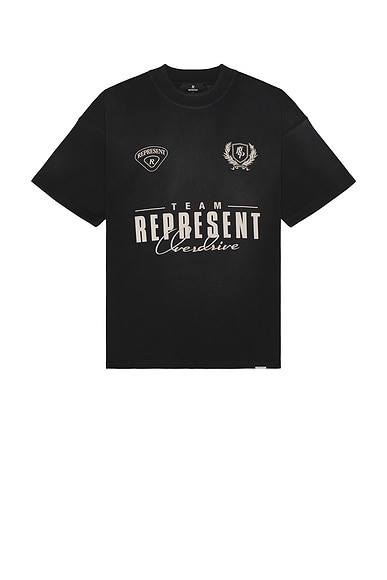 REPRESENT World Championship Tee in Jet Black