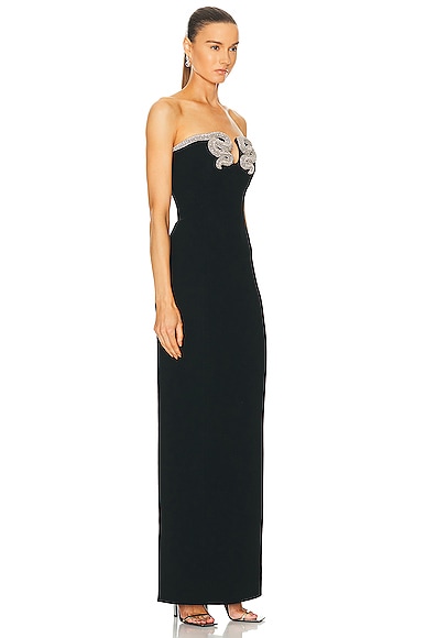 Shop Rachel Gilbert Lukas Gown In Black