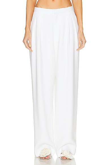 Rachel Gilbert Briar High-waisted Trousers In White
